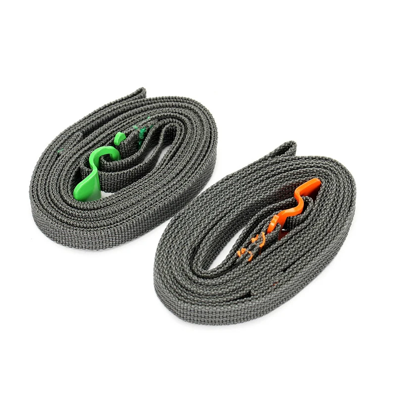 

H0089 Outdoor Travel Equipment Tighten Belts Tether Rope Luggage Straps Stainless Steel Hook Quick Release Type Bundle straps