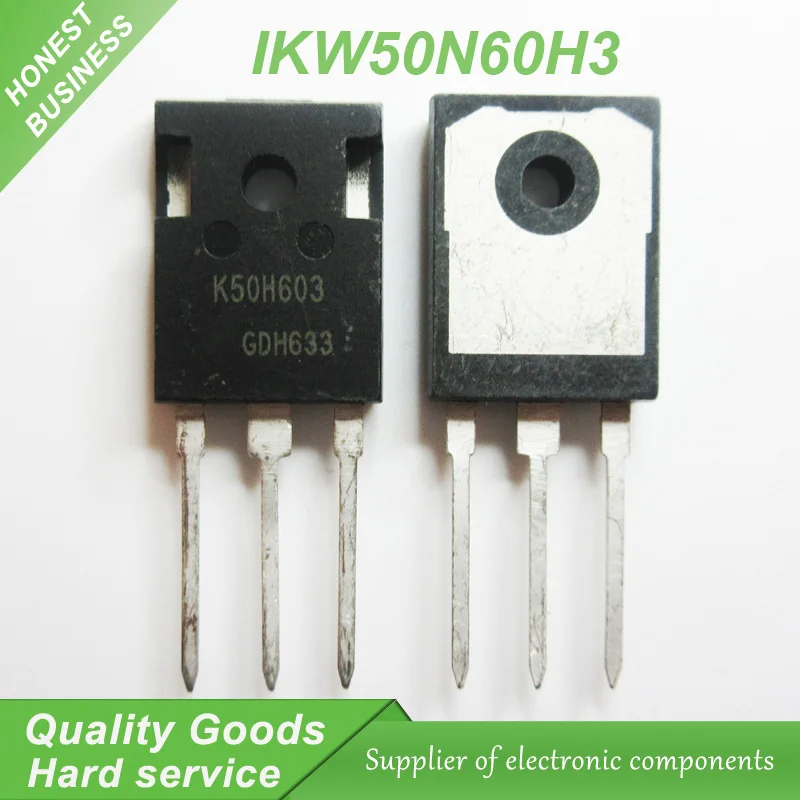 

Free shipping 5pcs/lot IKW50N60H3 K50H603 TO-247 IGBT 600V 50A new original