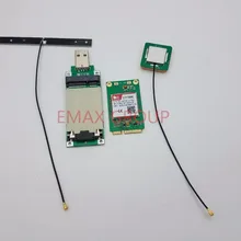 SIMCOM SIM7000E MINI PCIE+ USB адаптер с слотом для sim-карты+ IPEX 4G антенна+ IPEX gps антенна NBIoT& LTE CAT-M1(eMTC