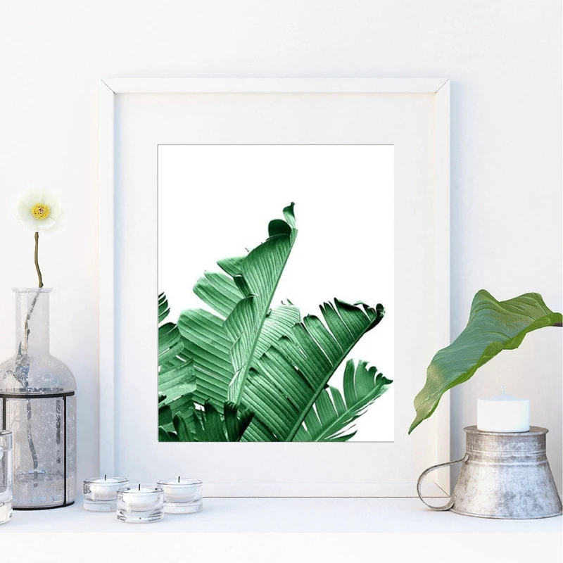 Banana Leaf Print Picture Home Decor