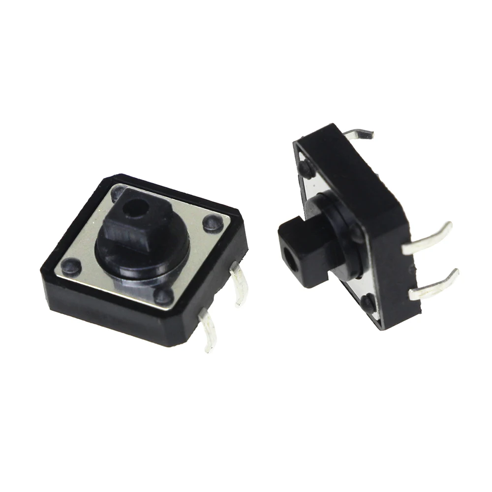 스마트 전자 촉각 푸시 버튼 스위치 순간 12*12*7.3MM 마이크로 스위치 버튼 + 5 색 택트 캡
