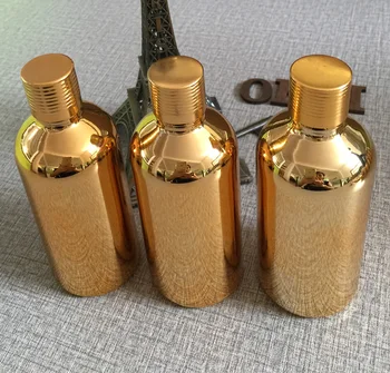

50pieces/lot 100ml High temperature gold plated dropper bottle,dropper container,essential oil bottle,glass bottle
