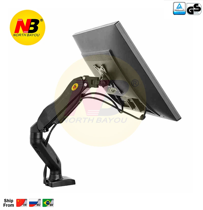 Monitor de Braço de Suporte Suporte de Mola a Gás nb F80 Desktop17 27 Lcd Led de Mola a Gás Full Motion tv Mount Carregamento 2 6.5kgs