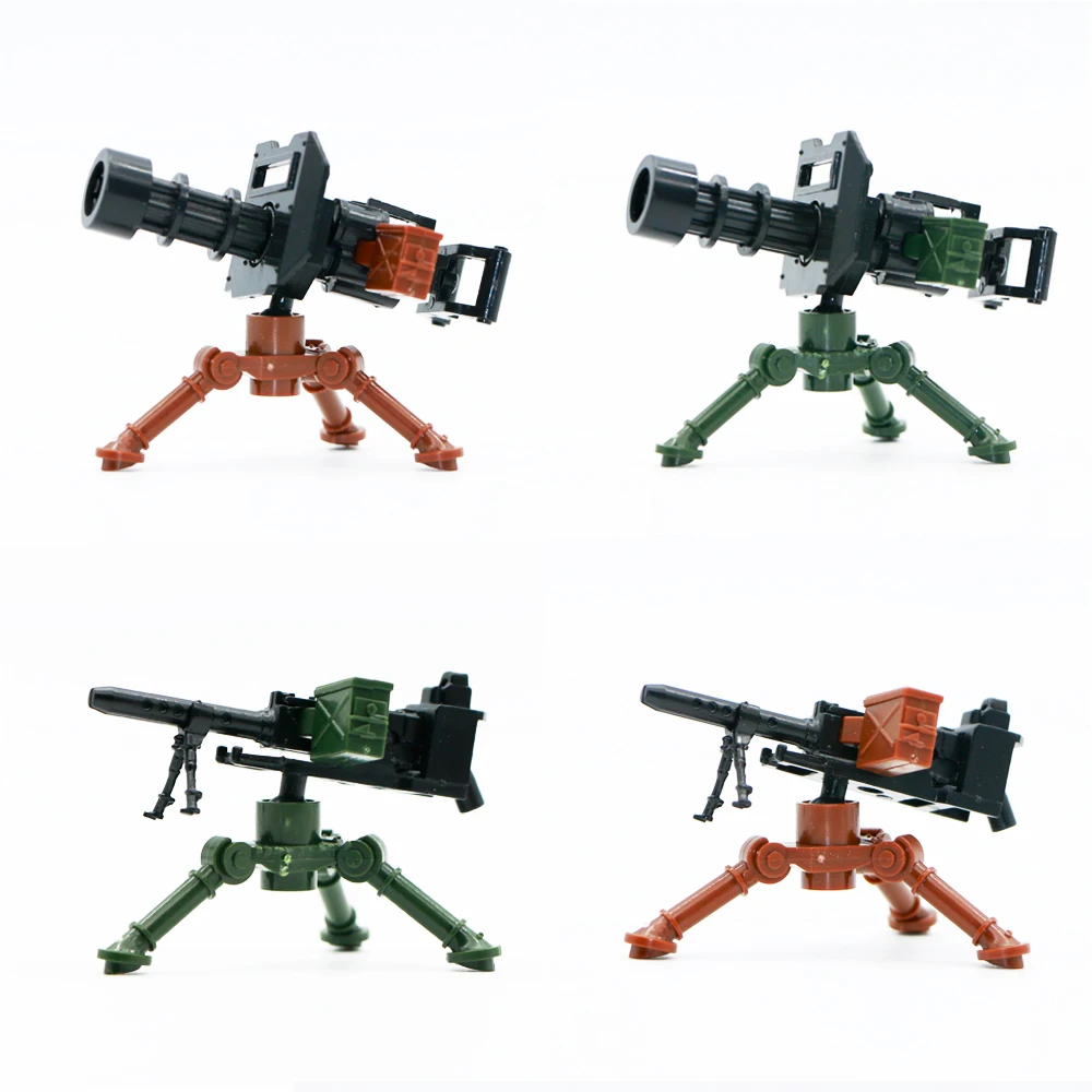

Military Machine Gun Weapon Building Blocks ww2 SWAT Army Soldier Figure Accessories Guns Brick Toy For Boy Compatible LegoINGly