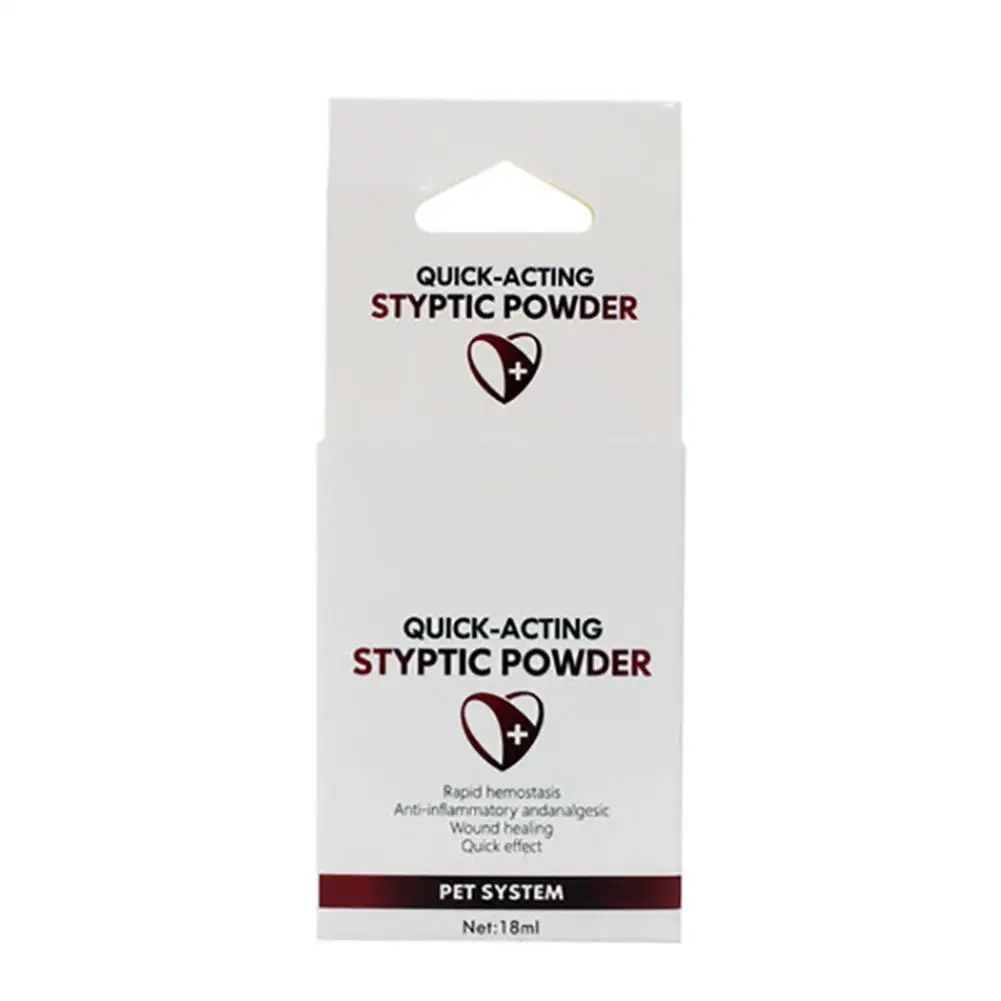Pet Styptic Stop Bleeding Powder For Dogs Cats Birds Anti-inflammatory Antibacterial Broken Injury Traumatic Hemostatic Powder