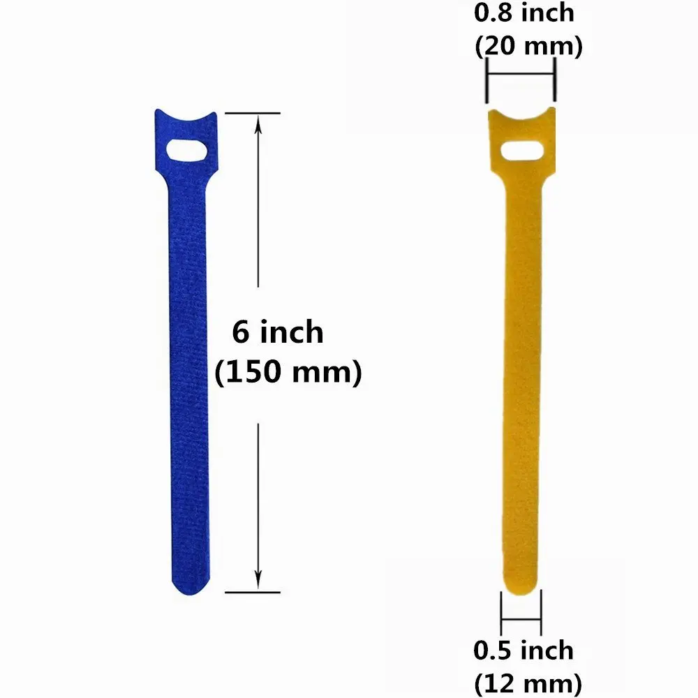 100 шт многоразовые крюк и петля крепления Многофункциональный ПК ТВ компьютер провода магические кабельные стяжки Органайзер(5 цветов
