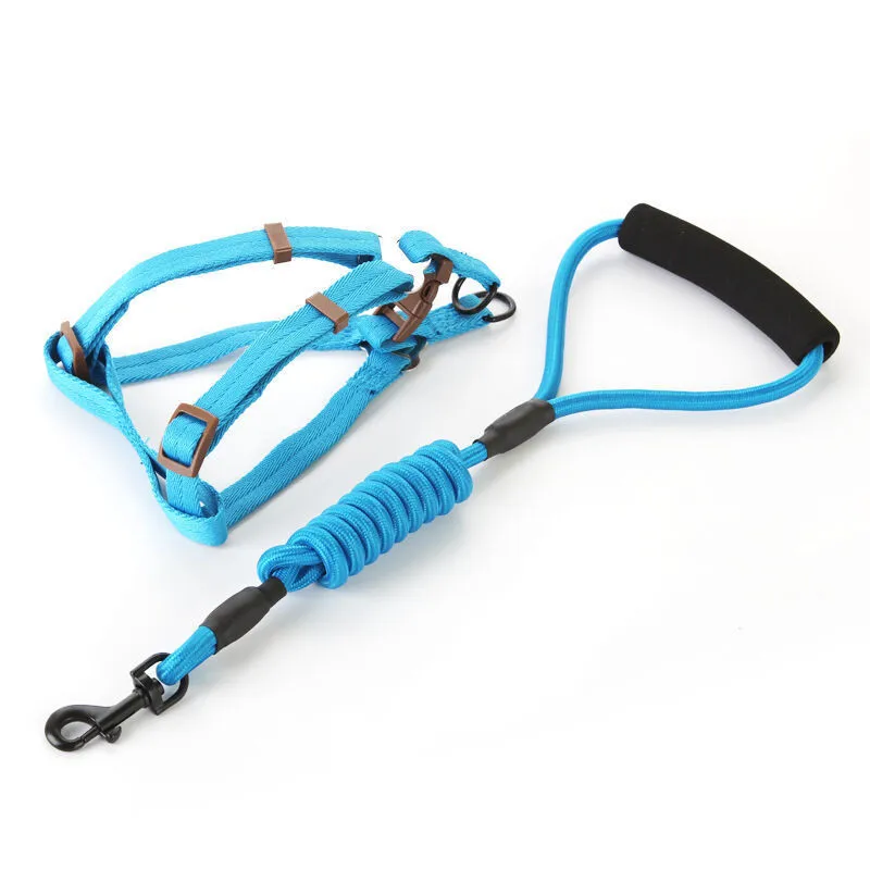 

2pcs/set Adjustable Chest Harness for Small Dogs Strength Leashes High Quality Nylon Dog Leaders QYS007