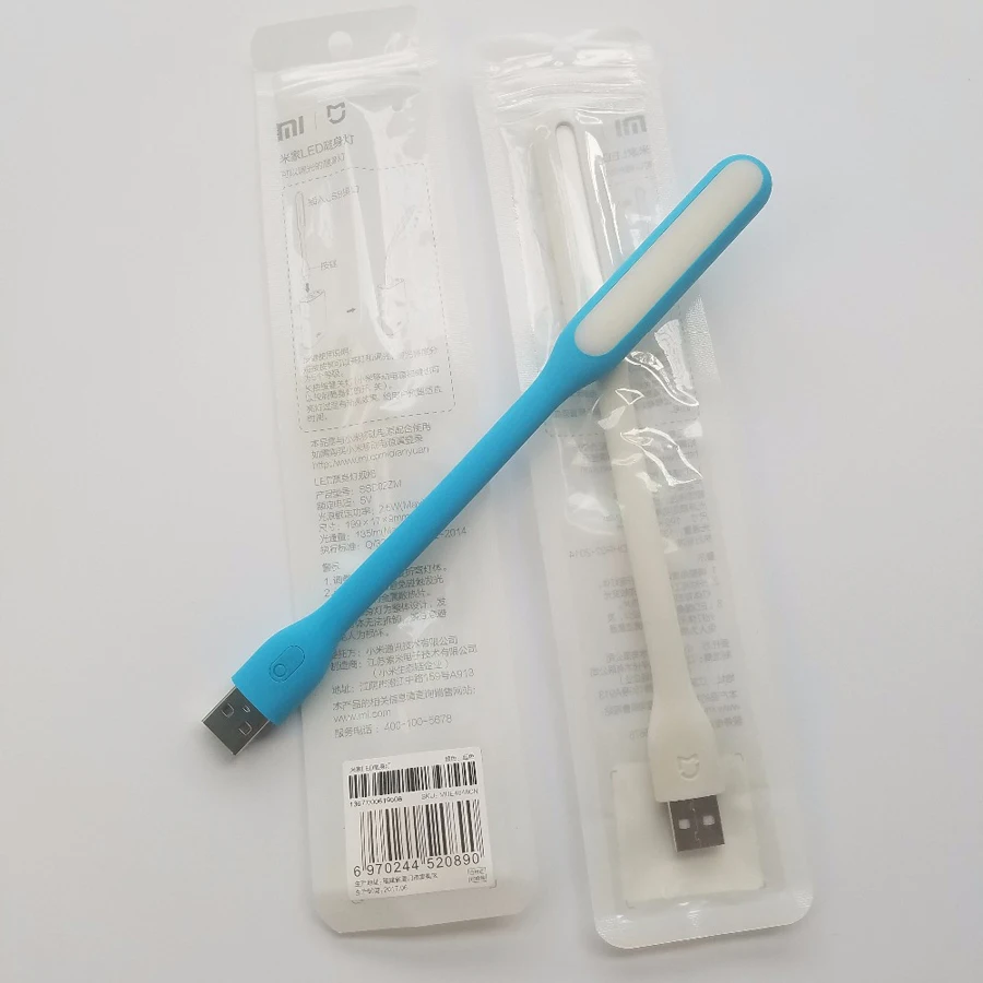 Оригинальный Xiaomi Mijia с переключателем USB свет LED для банка мощности/comupter