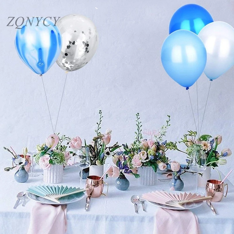 20pcs Party Decoration Agate Balloon Gold Confetti Ballon Happy