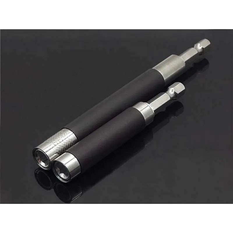 

2Pcs Set 1/4 Inch Hex Tip Holder Magnetic 80mm 120mm Screwdriver Bit Socket Extension Bar Telescopic shank connecting piece
