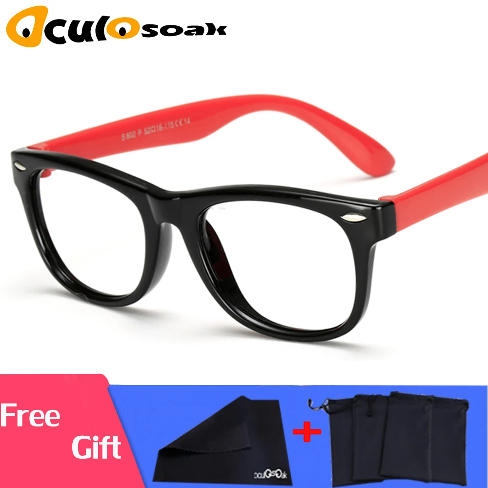 

Healthy Silicone Children Clear Glasses Girls Boys Flexible Eyewear Frames Kids Glasses Frames Optical Spectacle Frames Child