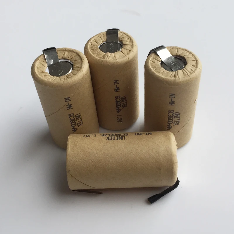 10-16 шт SC аккумуляторная батарея 1,2 V Sub C Размер 3000mah ni-mh ni mh ячейка с вкладкой для сварки штифт для электрической дрели пылесос