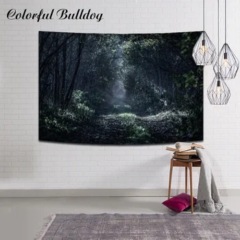 

Wall Hanging Tapestry Beautiful Night Sky Tapestries Fabric Home Decorations Forest Starry Living Room Bedroom Sea Beach Towel