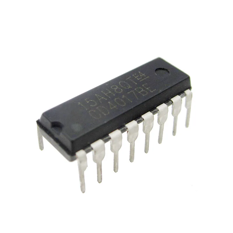 

10PCS CD4017 CD4017B CD4017BE 4017 DECADE COUNTER DIVIDER IC DIP