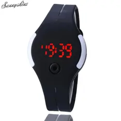 Женские резиновые светодио дный часы Дата спортивный браслет водостойкие цифровые наручные часы wholesaleF3