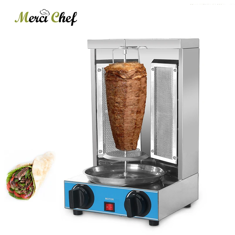 

ITOP shawarma Grill Machine, Gas Broiler Machine, Gas Doner kebab Vertical Automatic Rotating BBQ Grill Fast Heating