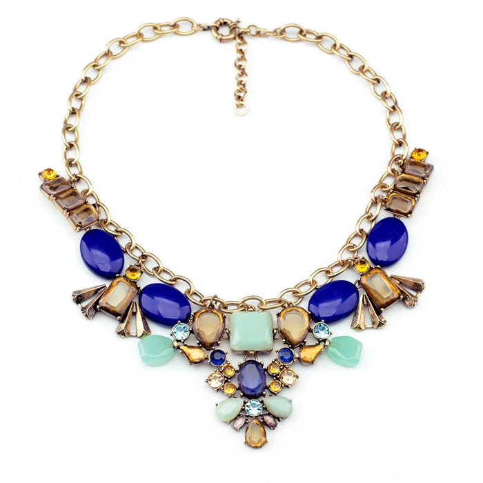 Новые стили KISS ME заявление модные женские туфли Jewelry Multi кулон из смолы цепочки и ожерелья