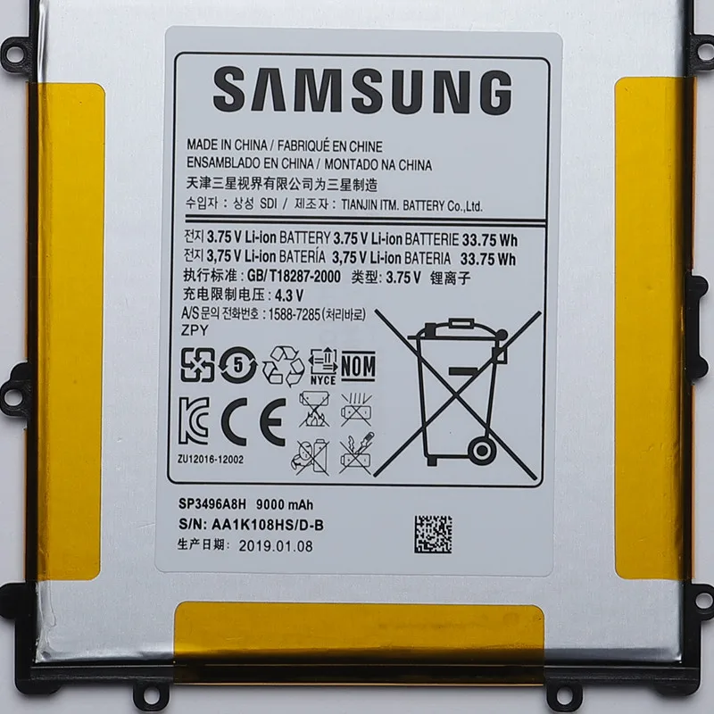Оригинальный запасной аккумулятор Samsung для SAMSUNG Google Nexus 10 оригинальный планшета