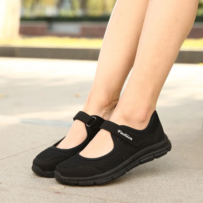 Модная женская повседневная обувь для фитнеса и бега; удобные сетчатые кроссовки; обувь для отдыха из сетчатого материала; мягкая обувь на плоской подошве; большие размеры 35-42