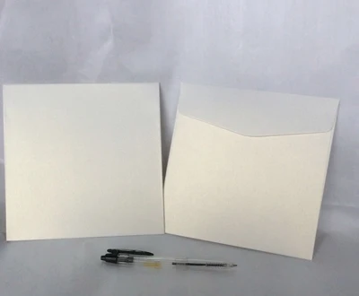 30 шт.-16,5x16,5 см квадратный конверт перламутровые бумажные конверты бизнес-приглашения для свадебных вечеринок - Цвет: white paper