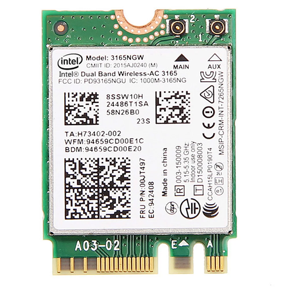 dual band wireless ac 3165 5 ghz
