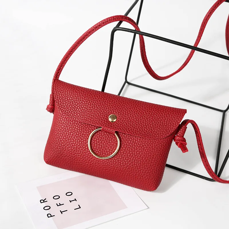 

Bags For Women Small Square Messenger Bag Metal Ring Shoulder Bag Luxury Handbags Women Bags Designer Mini Mobile Phone Pouch