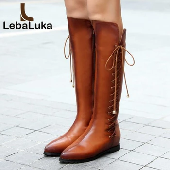 

Tuyoki New Flats Boots Bowtie Zipper Knee High Boots Fashion Classic Knight Boots Fashion Classic Women's Shoes Size 33-43