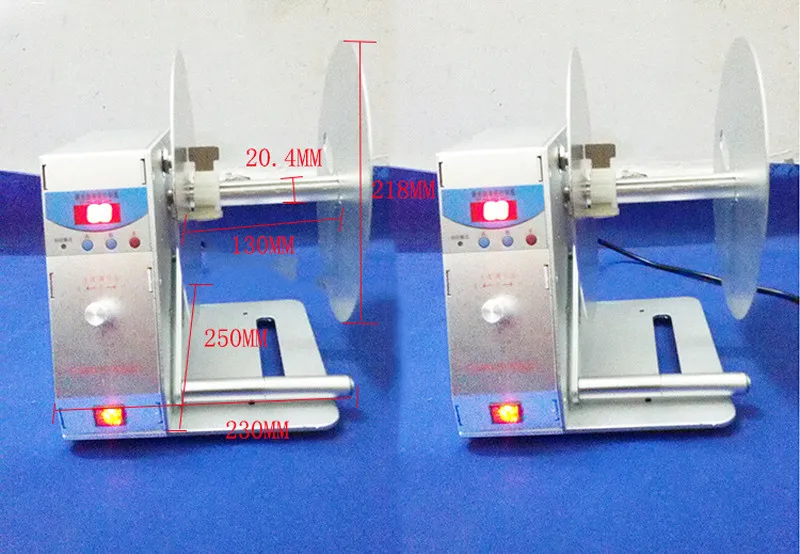 Автоматическая Этикетка перемотка машина одежда метки штрих-код наклейки Re-Winder Новый цифровой объем ярлык для супермаркета BT-H-115