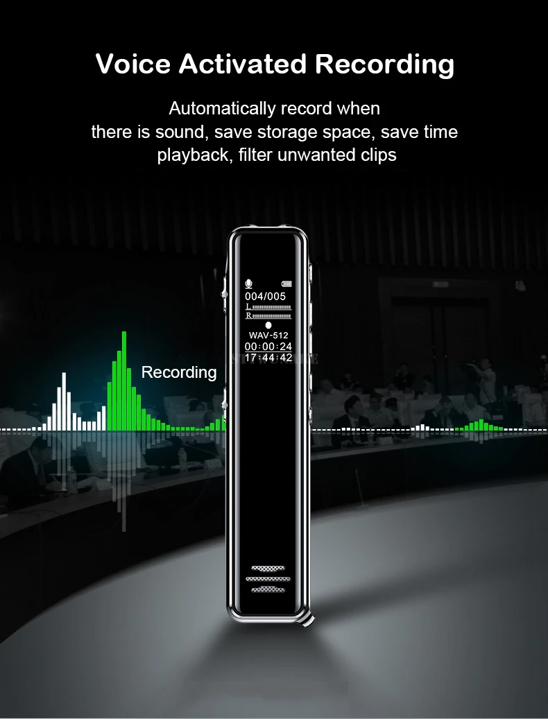 STTWUNAKE Мини цифровой диктофон аудио ручка диктофон небольшой диктофон Голосовая активация запись конференц-класс