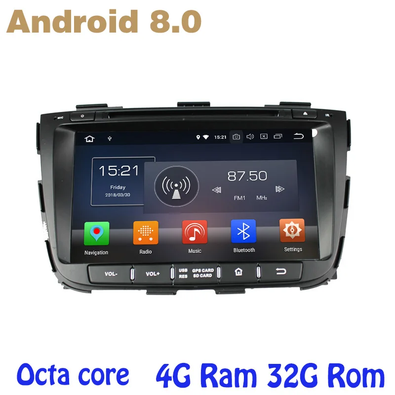 

Octa core PX5 Android 8.0 car dvd gps for Kia Sorento 2013 2014 with 4G RAM 32G ROM wifi 4g usb auto Multimedia