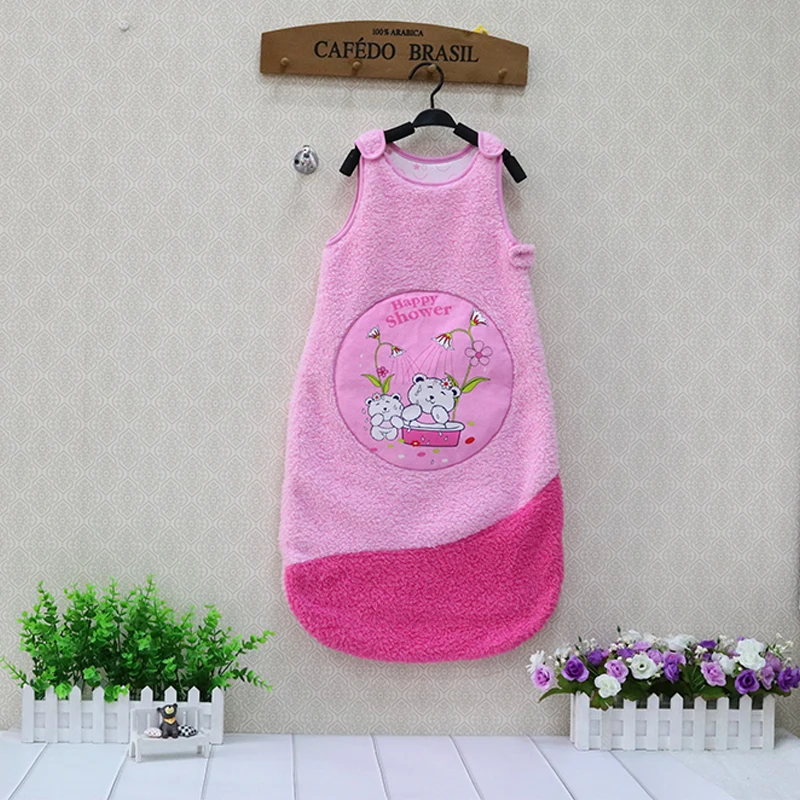 Little Q Baby/осенне зимние спальные сумки для малышей Детская Хлопковая одежда на