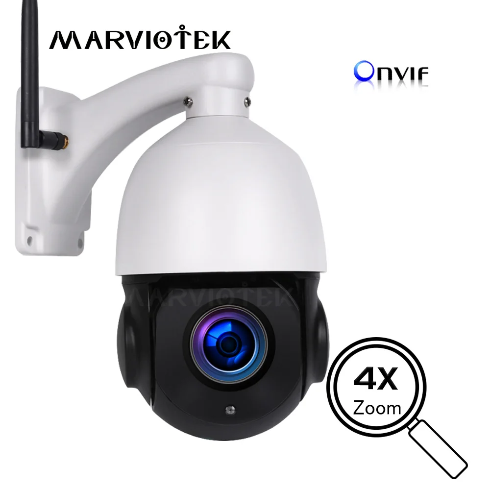 Беспроводная PTZ камера наружная Onvif H.264 HD 960P скоростная купольная ip-камера