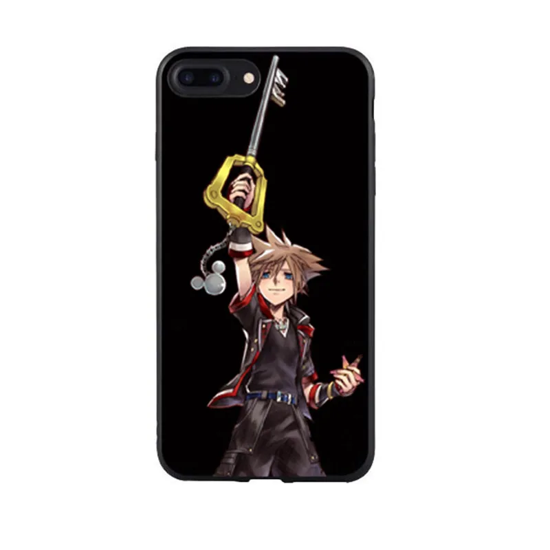 Прозрачный чехол для телефона из ТПУ с аниме Kingdom Hearts Vitrais Macio iPhone X 6 7 mais 8 5 caso Plus XR