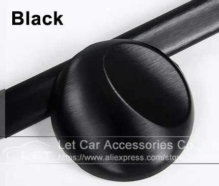 Новейшая черная серая серебристая металлическая матовая алюминиевая Виниловая пленка для отделки автомобиля, автомобильная наклейка, украшение из фольги - Название цвета: Black