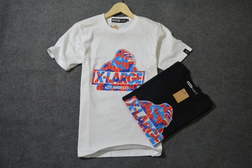 The 2014 summer tide product XL leopard grain Men's round neck T-shirt | Мужская одежда