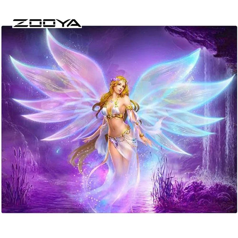 

ZOOYA 5D DIY Diamond Painting Elf Girl Full Drill Diamond Embroidery Mosaic Sale Gift Decor Picture of Rhinestones Craft RF1853