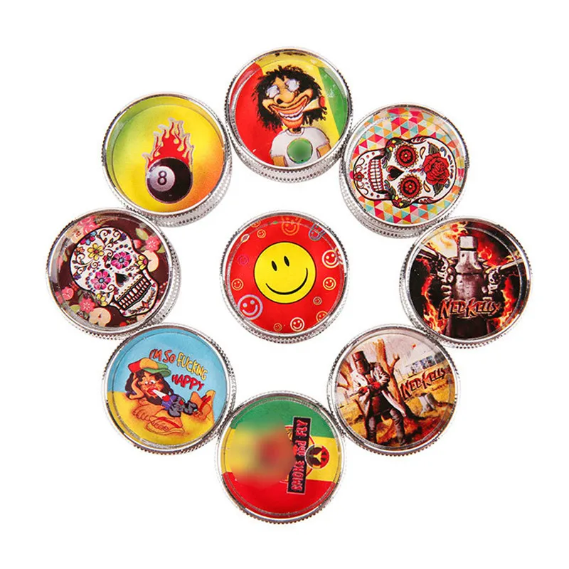 

Metal Stainless Steel 12 Pcs/Lot Dia 30MM Mini Herb Grinder Herbal Tobacco Cigar Grinders Spice Crusher Magnetic Design