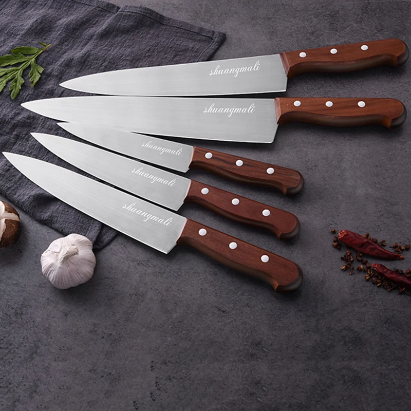 

SML Chef Knife 7"8"9"10"11"Kitchen Knives Germany Style Single Knife Tools Accessories Home Use Cleaver Meat Veg Fruit Cutting