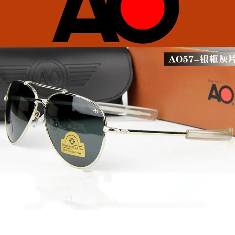 5 шт./лот Винтажные Солнцезащитные очки авиаторы мужские высококачественный Американский армейский Военный оптический AO очки Oculos de sol masculino