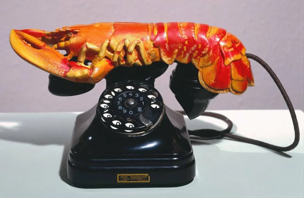 

Salvador Dali Lobster Telefon Art Wall Decor Silk Print Poster