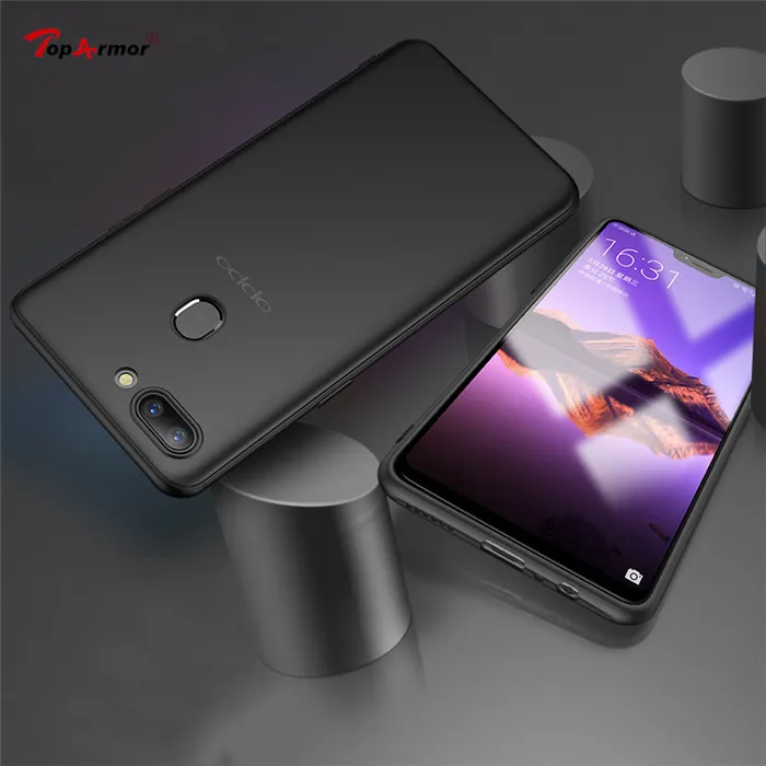 Матовый Мягкий ТПУ силиконовый матовый чехол для Oppo F3 F9 Pro A7x R9 R9S R11 R11S Plus R15 R17 Realme 1 2