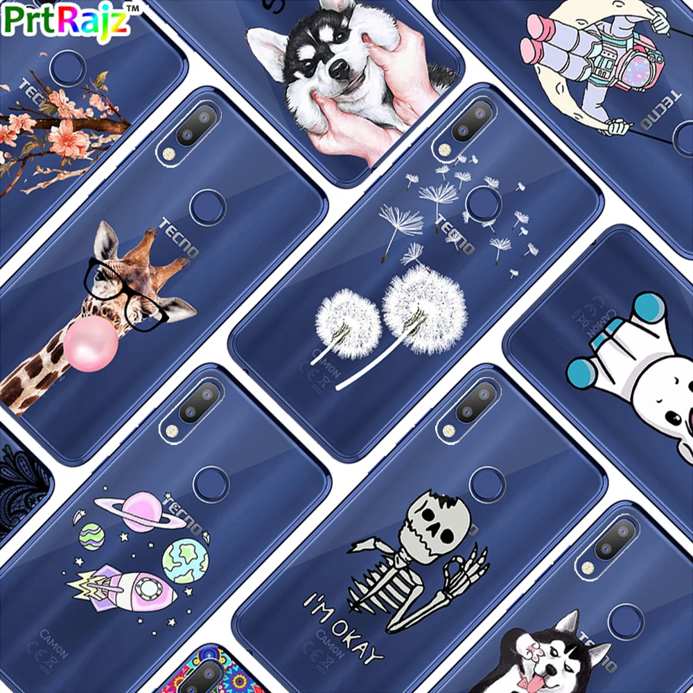 

Cases For TECNO CAMON 11 Pro 6.2" Colorful Patterned Soft Silicone Phone Cases Cover For Tecno Camon11