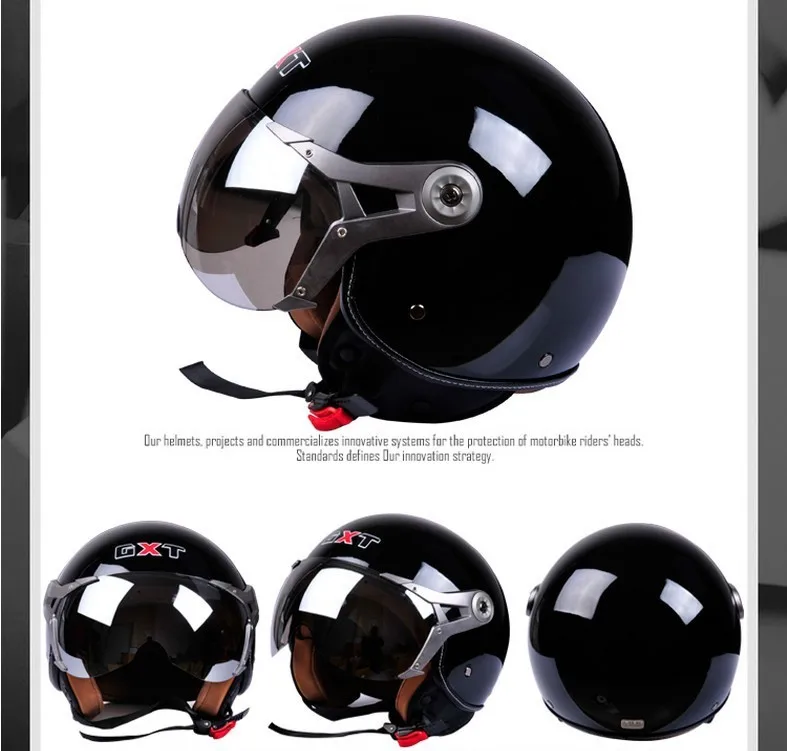 Новое поступление фирменный GXT шлем для скутера винтажный открытый шлем для электровелосипеда 3/4 шлем Летний шлем для мотоциклистов