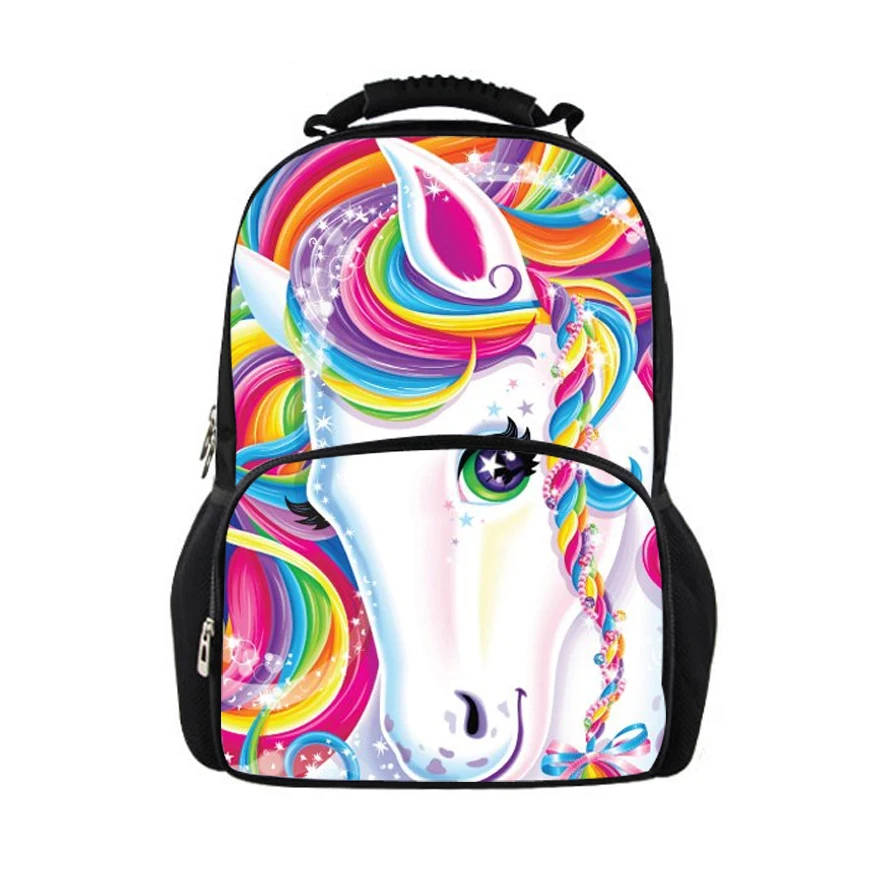 

Noisydesigns Women backpack for teenage girls Shamefaced Horse bag Printing Female Backpack for college students Daypack Unicorn