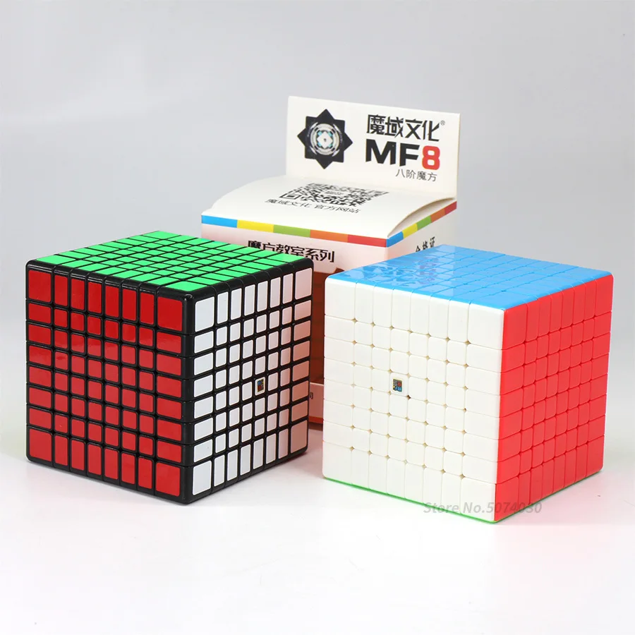 Moyu 8x8x8 волшебный куб 8 слоев головоломки 8x8 черный Stickerless Neo Cubo Magico 8*8*8 игра, развитие игрушки для детей