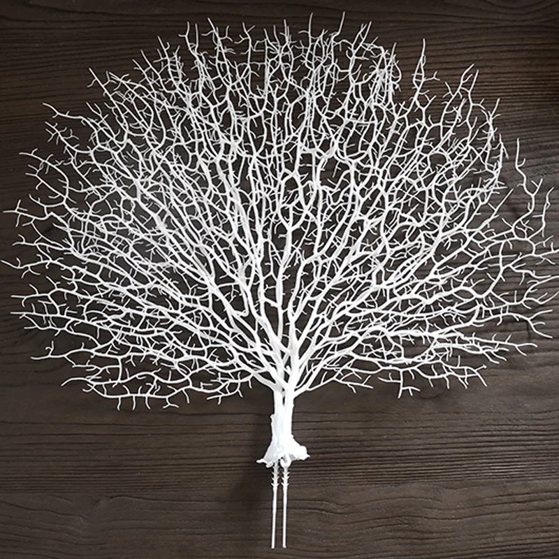 1pc Wedding Party Decoration Peacock Coral Branch Plastic ...