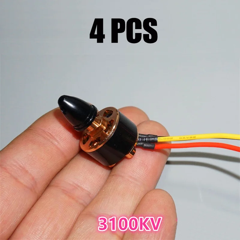 

4PCS 1306 Micro Brushless Motor FPV 3100KV with Prop Adapter for Positive Propeller RC Drone FPV Quadcopter Multicopter Parts