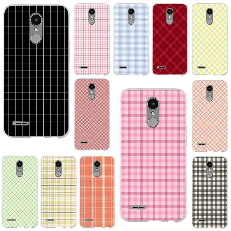 

Beautiful Black And White Plaid For LG K4 K7 K8 K10 2017 G2 G3 Mini G4 Spirit G5 G6 V10 V20 V30 Nexus 5X Shell Soft Phone Case