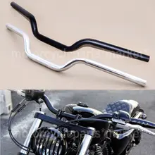 Универсальный 7/" 22 мм мотоцикл черный/хром трекер руль Натяжитель для Honda Yamaha Suzuki на заказ