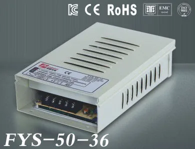 

AC to DC single output power supply 36v FYS-50-36 rainproof type outdoor voltage regulator 36v smps